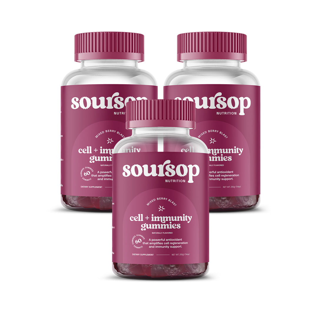Soursop by Living Beyond Medicine Cell + Immunity Soursop Gummies (3 Bottles)
