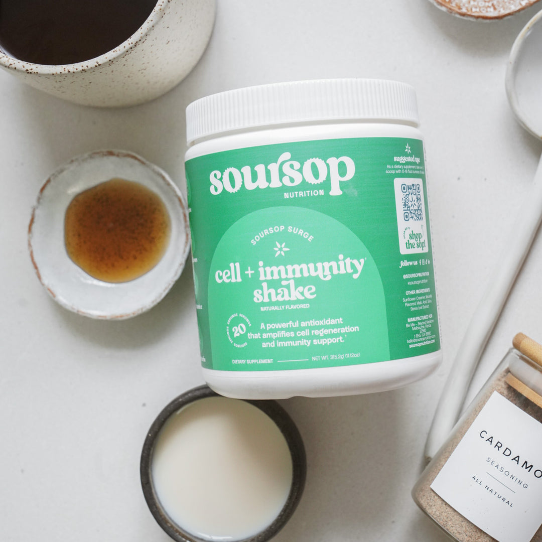 Soursop Nutrition Almond Butter Maple Latte