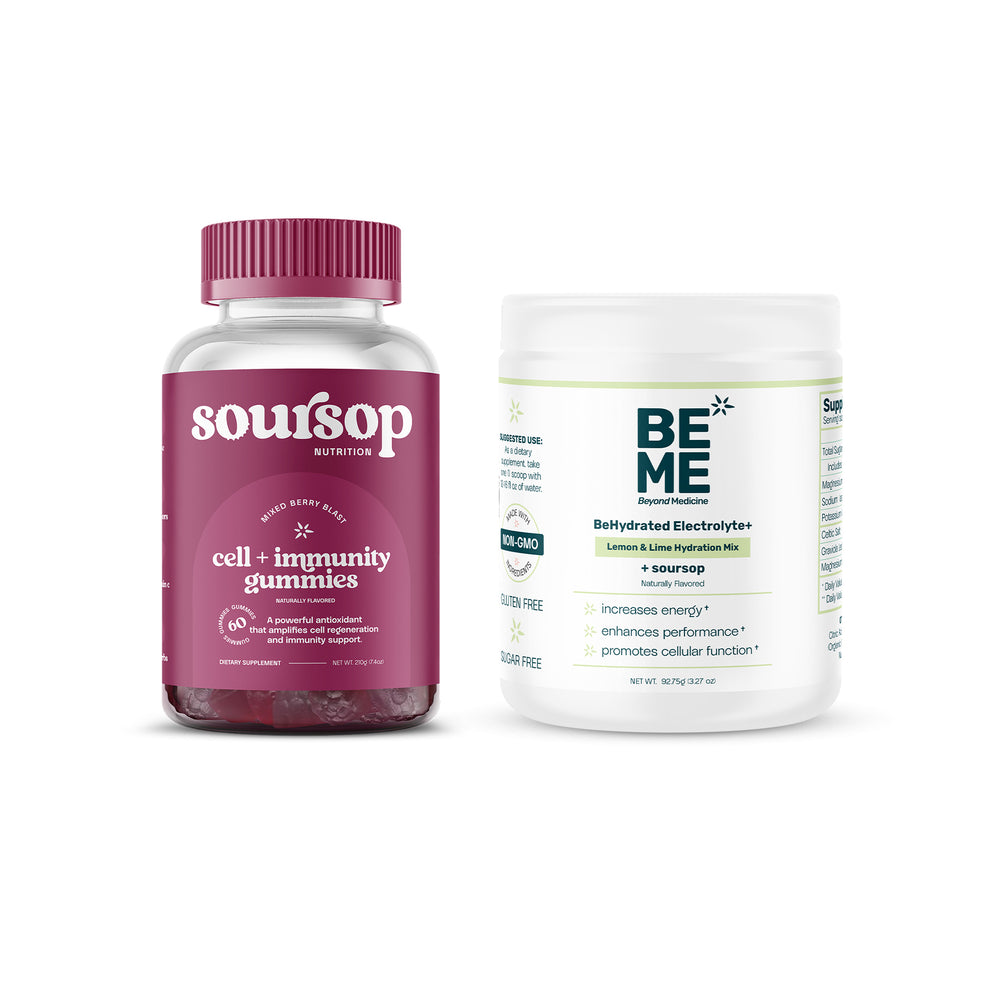 Soursop Hydration & Immunity Support | Electrolytes + Gummies