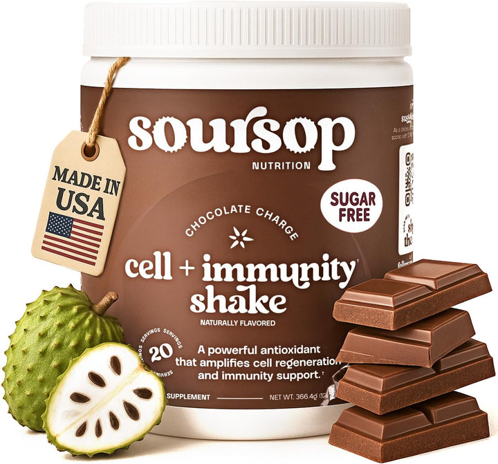 Batido de carga de chocolate con Soursop