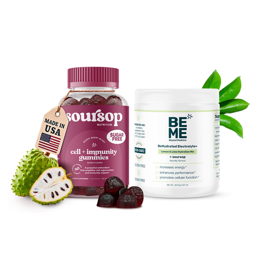Soursop Hydration & Immunity Support | Electrolytes + Gummies