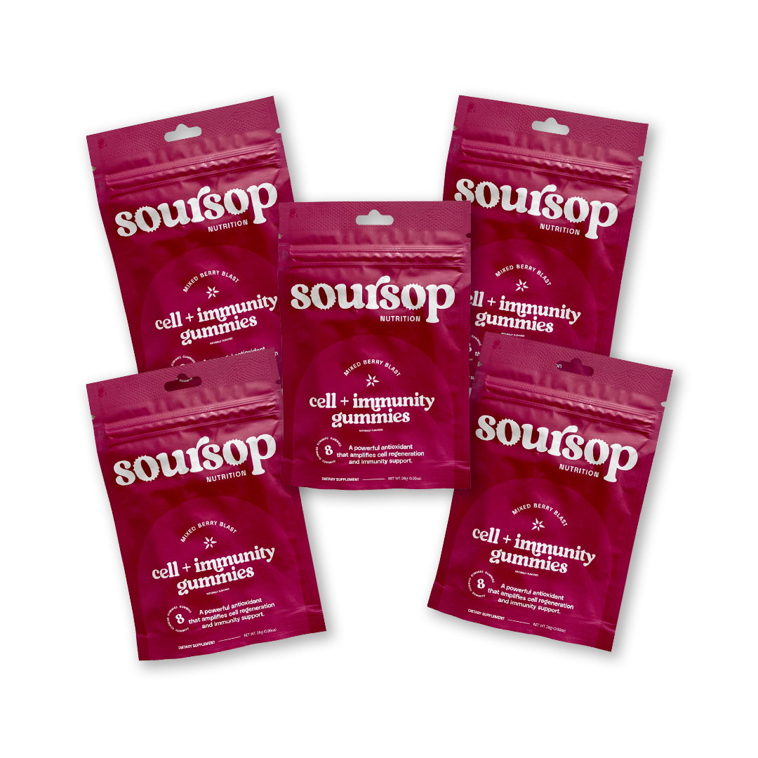 Soursop Gummies Travel Packs (5 packs)