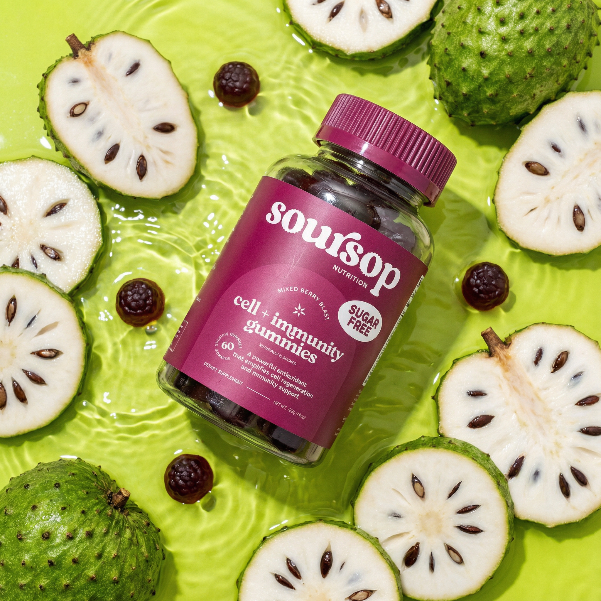 Mezcla Berry Blast Soursop Gummies